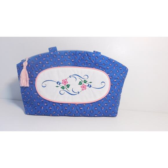 Large Cosmetic Storage Bag and Brush Roll Up, Zippered Toiletries Bag - Picture 6 of 10